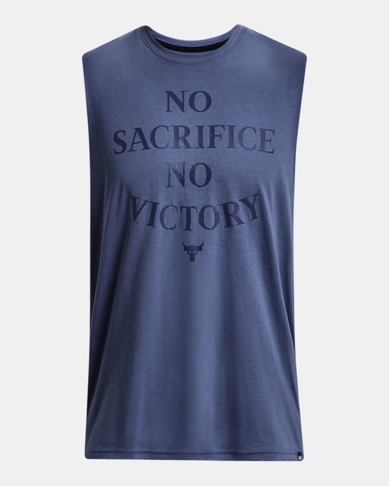 Men's Project Rock Show Me Sweat Tank in Blue image number 5